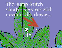 Adding new needle-downs