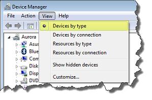 Device Manager by Type